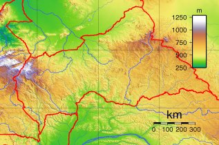 Central African Republic Topography