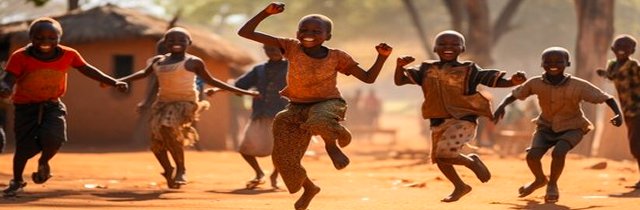 African Kids Dancing